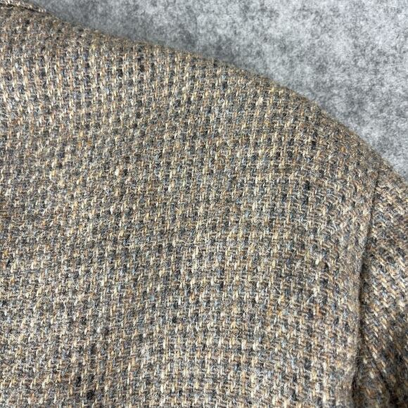 Vintage Culwell & Son Wool Tweed Blazer Sport Coat Mens 42R Beige 2 Button 80s - Picture 16 of 16